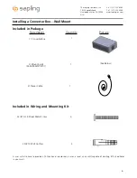 Preview for 6 page of Sapling SCB-100-000-1 Installation Manual