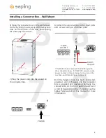 Preview for 8 page of Sapling SCB-100-000-1 Installation Manual