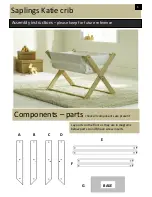 Предварительный просмотр 1 страницы Saplings Katie crib Assembly Instructions