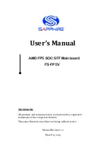 Sapphire Audio FS-FP5V User Manual preview