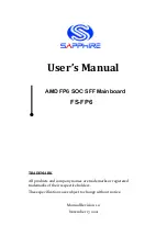 Sapphire Audio FS-FP6 User Manual preview