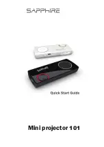 Sapphire Audio Mini projector 101 Quick Start Manual предпросмотр