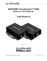 Sapphire Audio PowerScale EX40 User Manual предпросмотр