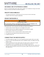 Preview for 15 page of Sapphire Audio SIIM15 Operator'S Manual