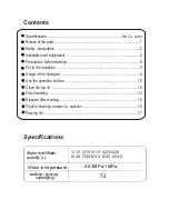 Preview for 2 page of Sapporo SPW-2006 User Manual