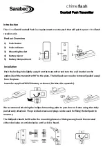 Preview for 1 page of Sarabec chime flash 150-021 Quick Start Manual