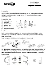 Sarabec chime flash 150-024 Quick Start Manual предпросмотр