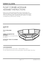 SARAH ELLISON Float Corner Modular Assembly Instructions preview