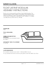 SARAH ELLISON FLOAT LAF MODULAR Assembly Instructions preview