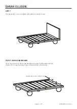 Preview for 5 page of SARAH ELLISON YOKO QUEEN BED Assembly Instructions Manual