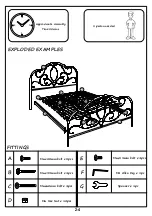 Предварительный просмотр 2 страницы Sareer Alexis 4' Bed Assembly Instruction