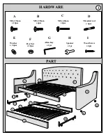 Предварительный просмотр 2 страницы Sareer Balatin Daydream Daybed with Trundle Assembly Instructions Manual