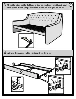 Предварительный просмотр 4 страницы Sareer Balatin Daydream Daybed with Trundle Assembly Instructions Manual