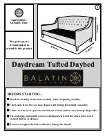 Sareer Balatin Daydream Tufted Daybed Assembly Instructions предпросмотр