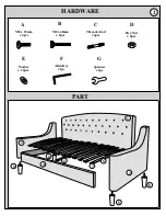 Предварительный просмотр 2 страницы Sareer Balatin Daydream Tufted Daybed Assembly Instructions