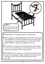 Предварительный просмотр 4 страницы Sareer Bristol 3' Bed Assembly Instructions