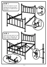 Предварительный просмотр 3 страницы Sareer Bristol Bed Assembly Instructions