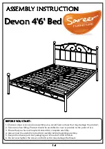 Sareer Devon 4'6' Bed Assembly Instruction предпросмотр