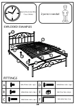 Предварительный просмотр 2 страницы Sareer Devon 4'6' Bed Assembly Instruction