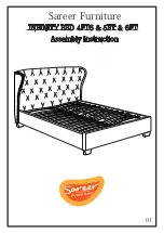 Предварительный просмотр 1 страницы Sareer INFINITY BED 4FT6 Assembly Instruction