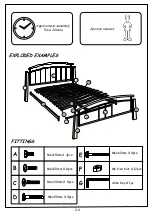 Предварительный просмотр 2 страницы Sareer Jose Bed Assembly Instructions