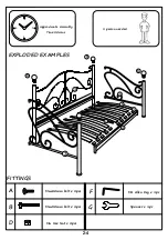 Preview for 2 page of Sareer Milano Day Bed Assembly Instruction