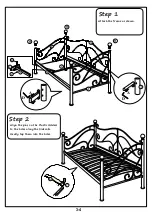 Preview for 3 page of Sareer Milano Day Bed Assembly Instruction