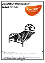 Sareer Nava 3' Bed Assembly Instruction предпросмотр