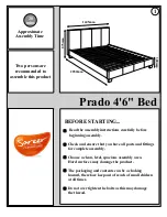 Предварительный просмотр 1 страницы Sareer Prado Bed Assembly Instructions