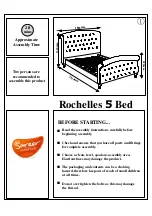 Предварительный просмотр 1 страницы Sareer Rochelles Bed Assembly Instructions