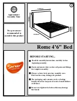 Предварительный просмотр 1 страницы Sareer Rome Bed Assembly Instructions