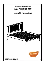 Предварительный просмотр 1 страницы Sareer SANDHURST 5FT Assembly Instructions Manual