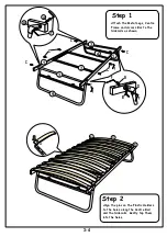 Предварительный просмотр 3 страницы Sareer Sareer 3' Underbed Assembly Instruction