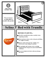 Sareer Selina 3' Bed with Trundle Manual предпросмотр