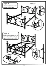 Предварительный просмотр 3 страницы Sareer Sherry 4'6 Bed Assembly Instructions