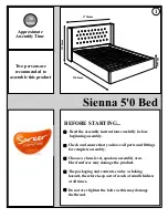 Предварительный просмотр 1 страницы Sareer Sienna Bed Assembly Instructions