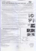 Предварительный просмотр 2 страницы Sargent and Greenleaf STAR MODE 1004 Series Operating Instructions