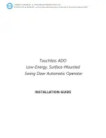 Sargent and Greenleaf Touchless ADO Installation Manual preview