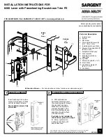 Sargent 8200 Installation Instructions preview
