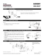 Предварительный просмотр 2 страницы Sargent ASSA ABLOY 10 Series Installation Instructions