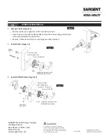 Предварительный просмотр 4 страницы Sargent ASSA ABLOY 10 Series Installation Instructions