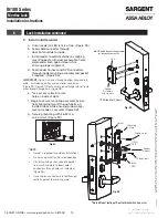 Предварительный просмотр 15 страницы Sargent ASSA ABLOY 7900 Installation Instructions Manual