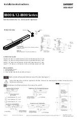 Sargent ASSA ABLOY 8800 Series Installation Instructions preview