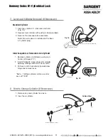 Preview for 12 page of Sargent ASSA ABLOY Harmony Series Installation Instructions Manual