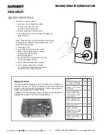 Preview for 15 page of Sargent ASSA ABLOY Harmony Series Installation Instructions Manual