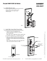 Preview for 11 page of Sargent P2 PASSPORT 1000 Installation Instructions Manual