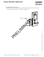 Preview for 16 page of Sargent Passport 1000 P2 Installation Instructions Manual