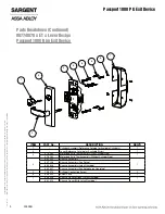 Предварительный просмотр 5 страницы Sargent Passport 1000 PG Installation Instructions Manual