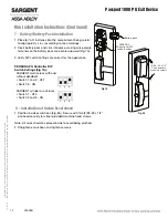 Предварительный просмотр 13 страницы Sargent Passport 1000 PG Installation Instructions Manual