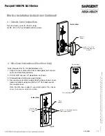 Preview for 17 page of Sargent Passport 1000 PG Installation Instructions Manual